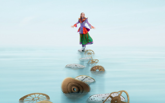 Alice gears water magic illustration free wallpaper - medium preview image