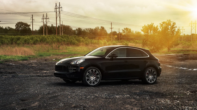 Porsche macan sunset cinematic 3d free wallpaper - medium preview image