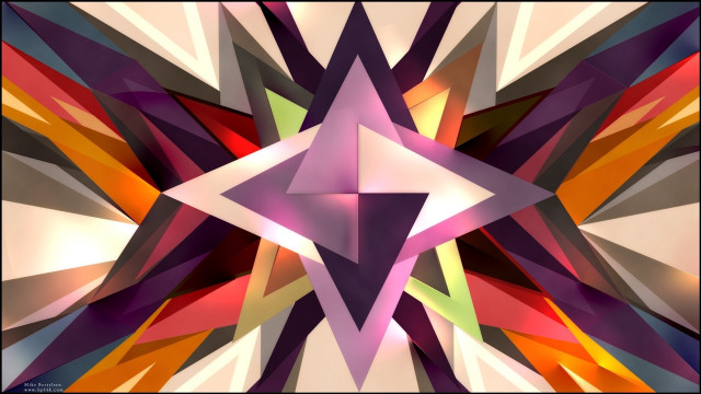 Colorful star sacred geometry argyle free wallpaper - medium preview image