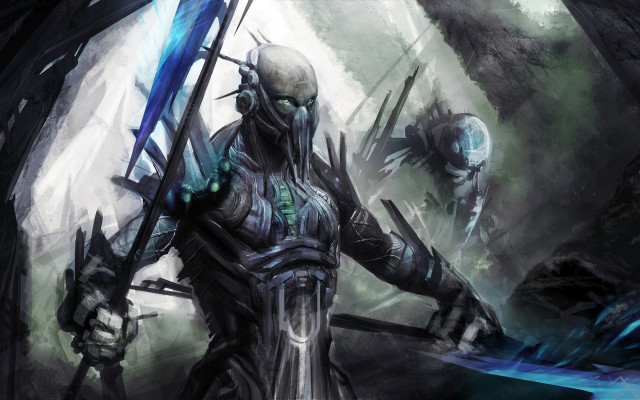 Cave fantasy hero sword battle free wallpaper - medium preview image