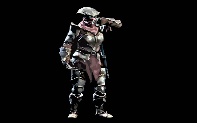 Futuristic woman armor helmet sword free wallpaper - medium preview image