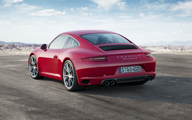 Red porsche 9112 mountains blue free wallpaper - medium preview image