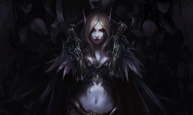 Woman demon costume mask head free wallpaper - medium preview image