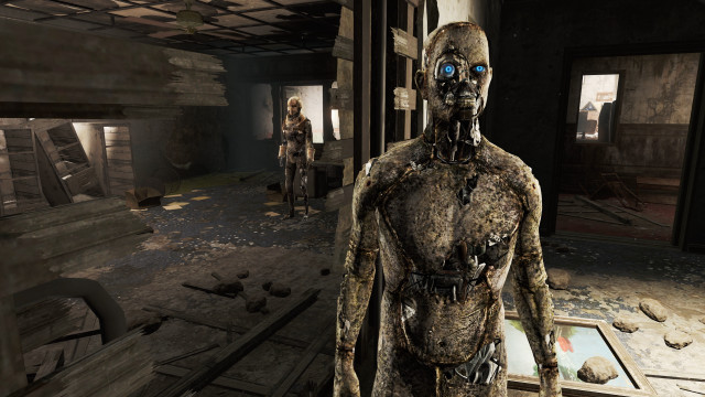 Creepy man room mirror picture free wallpaper - medium preview image