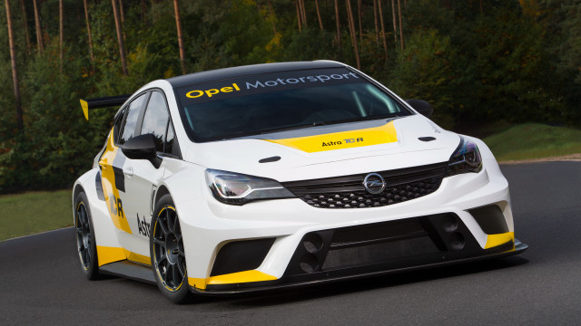 White opel motorsport car yellow free wallpaper - medium preview image