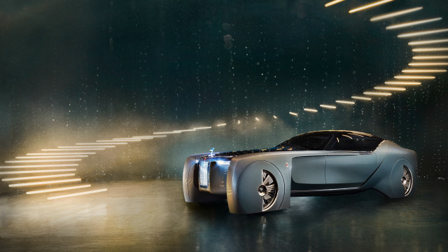 Futuristic car dark room spiral free wallpaper - medium preview image