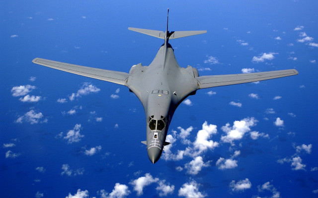 Fighter jet blue sky clouds #2 free wallpaper - medium preview image