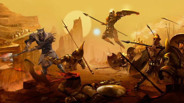 Desert battle heroes clint cearley free wallpaper - medium preview image