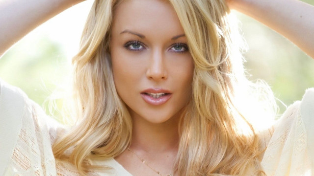Blonde woman angel wings photorealistic free wallpaper - medium preview image