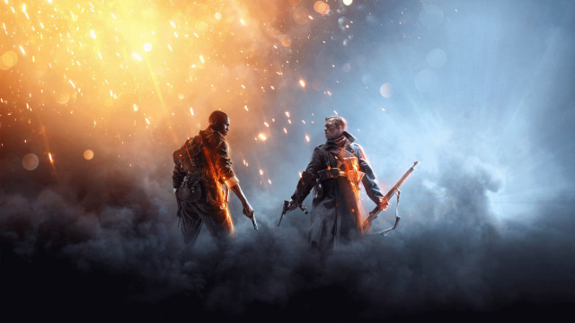 Armor men foggy scifi explosion free wallpaper - medium preview image