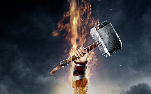 Fireman ax night cloudy rain free wallpaper - medium preview image