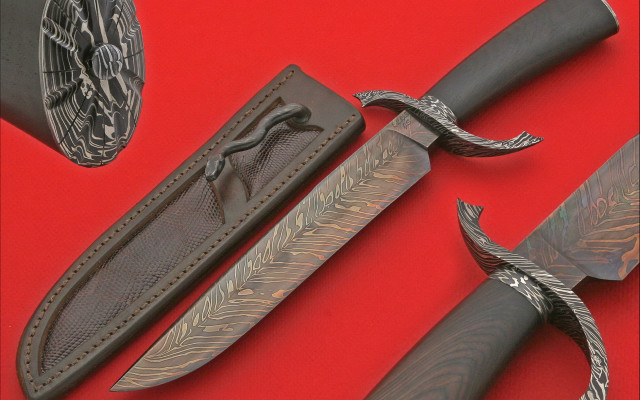 Knife sheath red background sharp free wallpaper - medium preview image