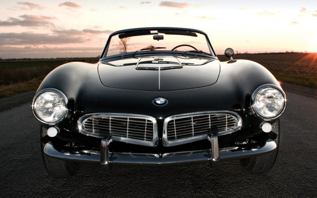 Black car sunset beach 3d free wallpaper - medium preview image