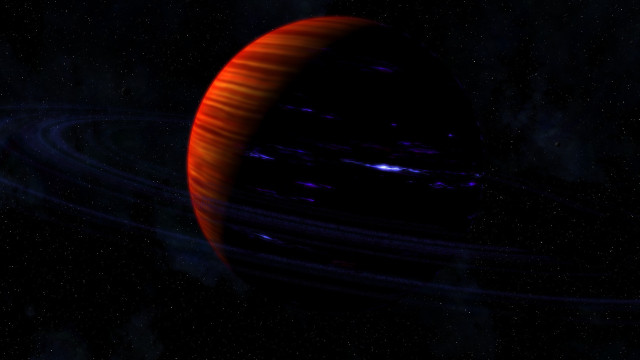 Red blue object stars dark free wallpaper - medium preview image