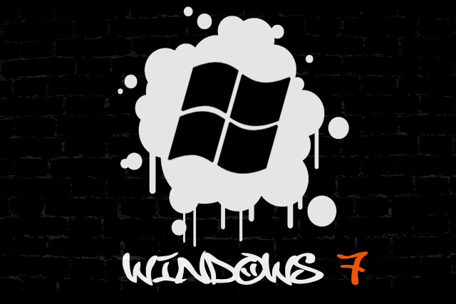 Black white wall window logo free wallpaper - medium preview image