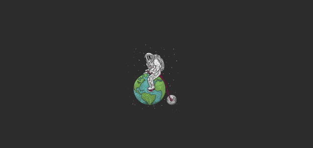 Man globe cat ball drawing free wallpaper - medium preview image