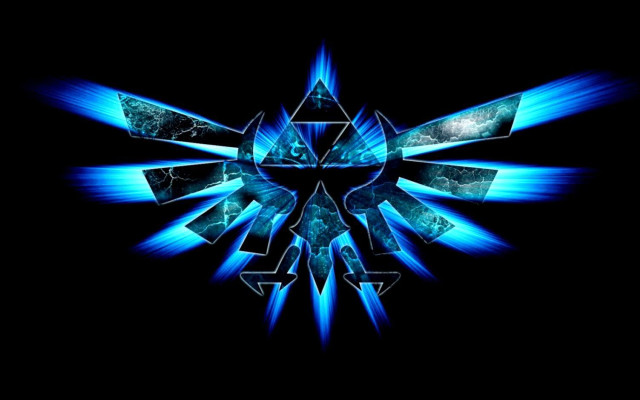 Blue black abstract bird star free wallpaper - medium preview image