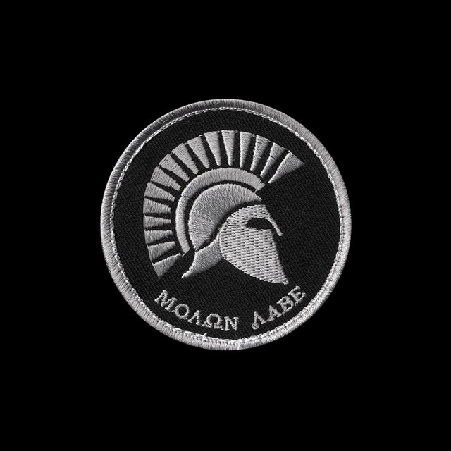 Spartan badge black background white free wallpaper - medium preview image
