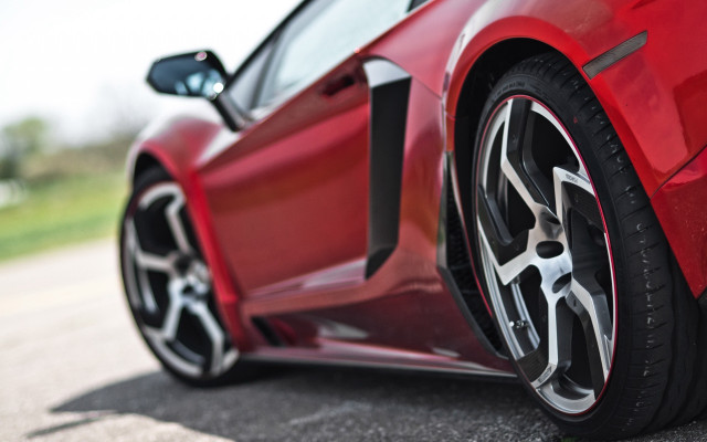 Red sports car door open #2 free wallpaper - medium preview image