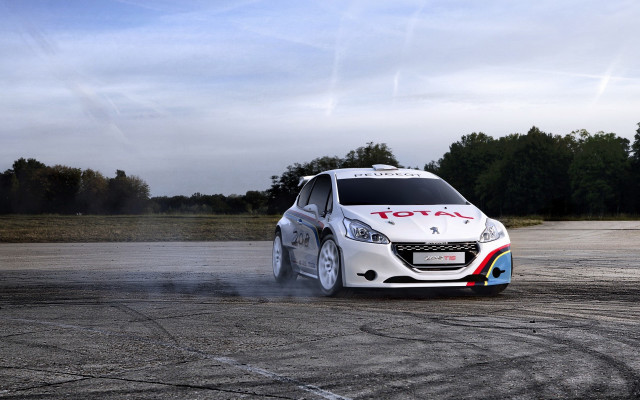 White car red blue stripe #2 free wallpaper - medium preview image