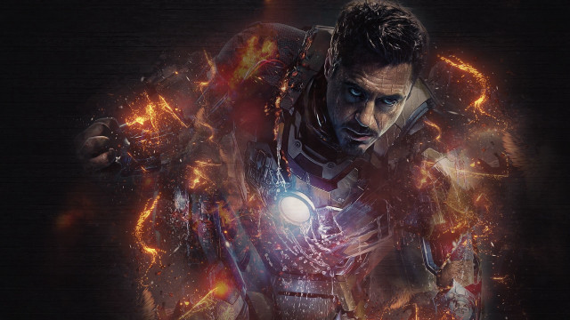 Fire armor suit gun flames free wallpaper - medium preview image