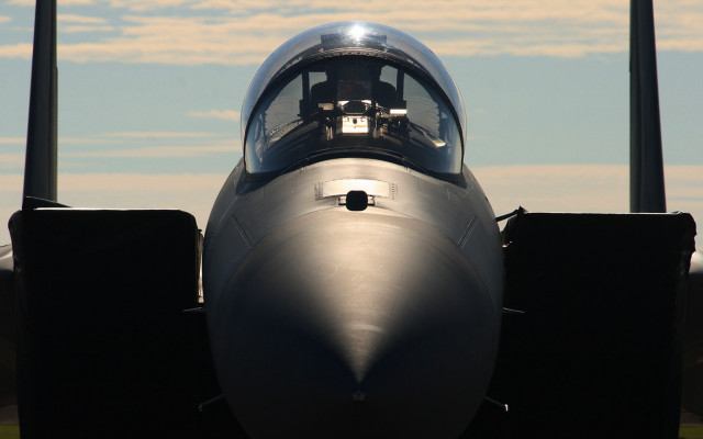 Jet pilot cockpit sky clouds free wallpaper - medium preview image