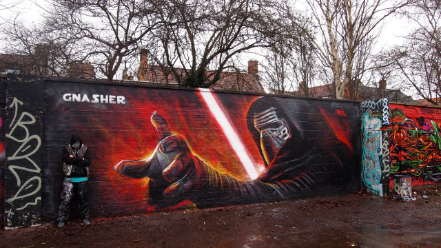 Man wall star wars mural free wallpaper - medium preview image