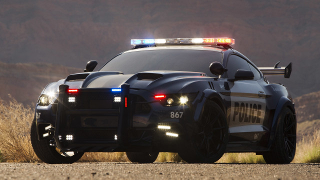 Police car flashing lights cobra free wallpaper - medium preview image