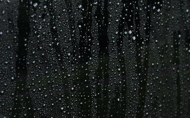 Rain drops window trees night free wallpaper - medium preview image