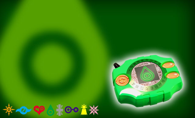 Green circle gradient 3d rayonism free wallpaper - medium preview image