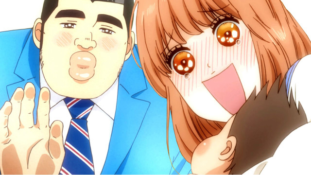 Smiling man woman posing for free wallpaper - medium preview image