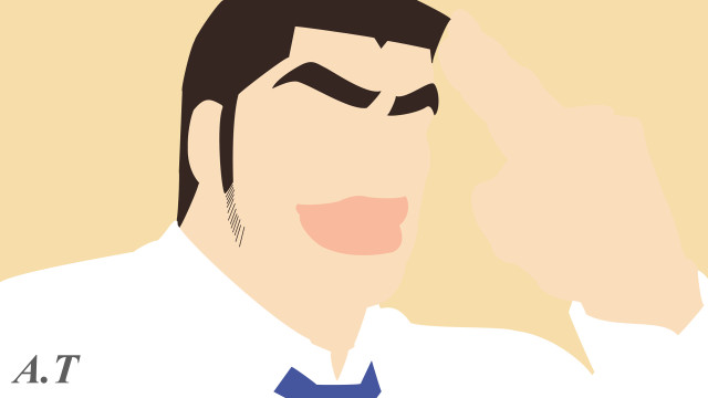 Man tie shirt funny face free wallpaper - medium preview image