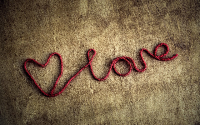 Red string love carpet heart free wallpaper - medium preview image
