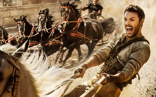 Man riding horse carriage city free wallpaper - medium preview image