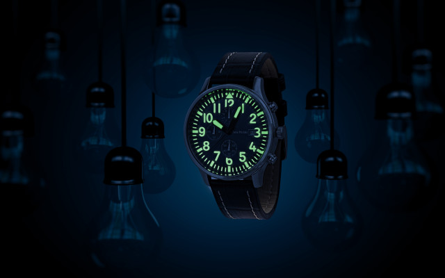 Watch green numbers hanging lights free wallpaper - medium preview image