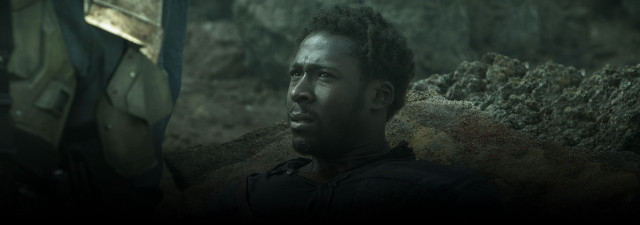 Man dreadlocks cave looking distance free wallpaper - medium preview image