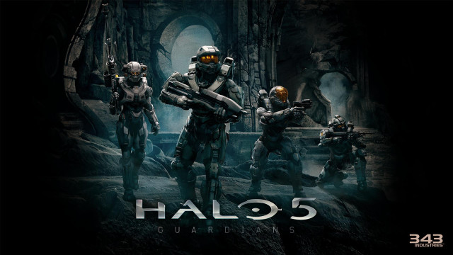 Halo5 poster cave group gun free wallpaper - medium preview image