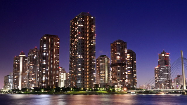 Tokyo city skyline bridge river #4 free wallpaper - medium preview image
