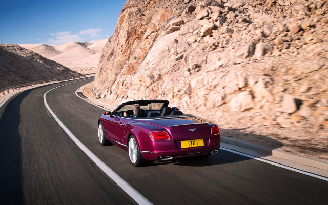 Purple convertible mountain road tilt free wallpaper - medium preview image