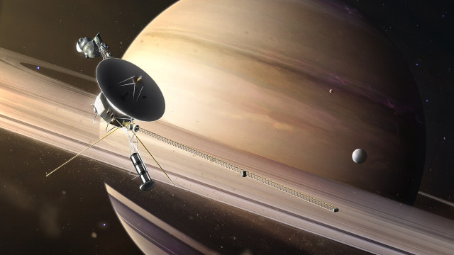 Satellite planet space star aurora free wallpaper - medium preview image