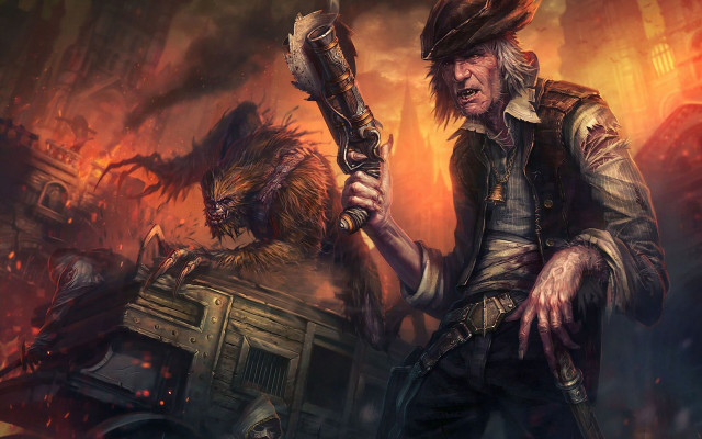 Man axe demon city epic free wallpaper - medium preview image