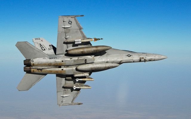 Fighter jet sky blue military free wallpaper - medium preview image