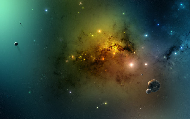 Space star distant foreground background free wallpaper - medium preview image