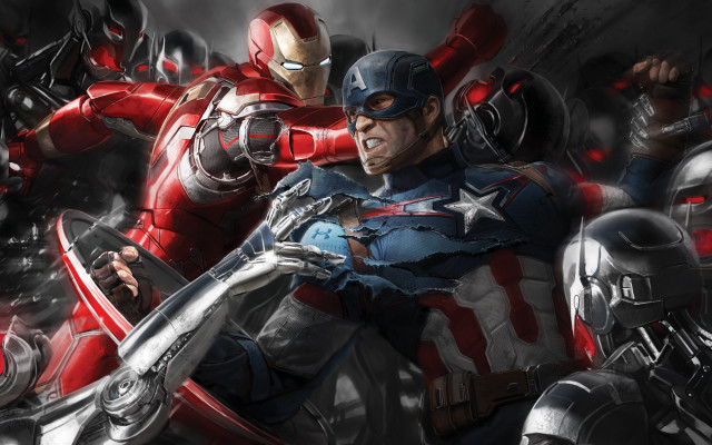 Man robot suit helmet armor free wallpaper - medium preview image