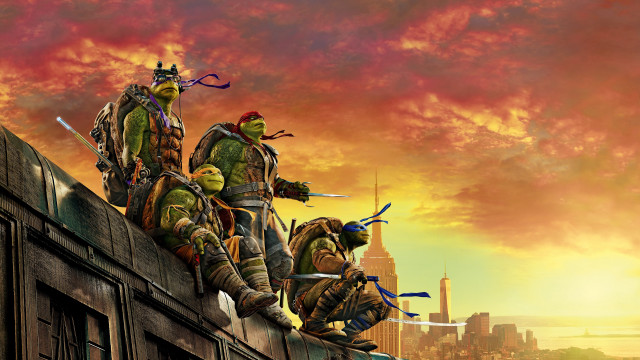 Teenage mutant turtles building city free wallpaper - medium preview image