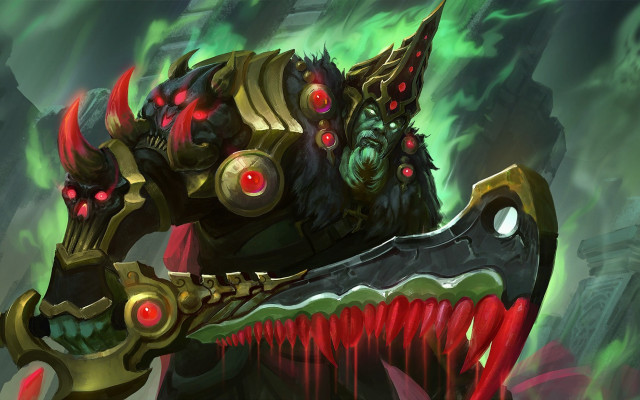 Demonic creature red eyes huge free wallpaper - medium preview image
