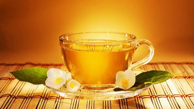 Cup tea flower tablecloth bamboo free wallpaper - medium preview image