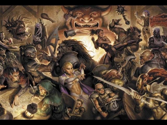 Group demon background demon ground free wallpaper - medium preview image