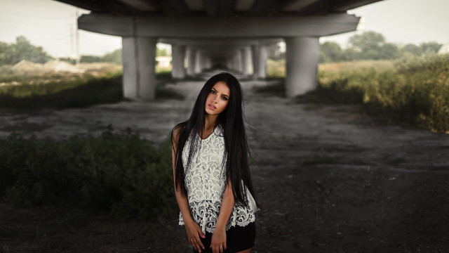 Elina karimova bridge outdoors fashion free wallpaper - medium preview image