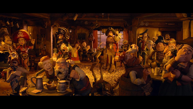 Costume party people holding cups free wallpaper - medium preview image
